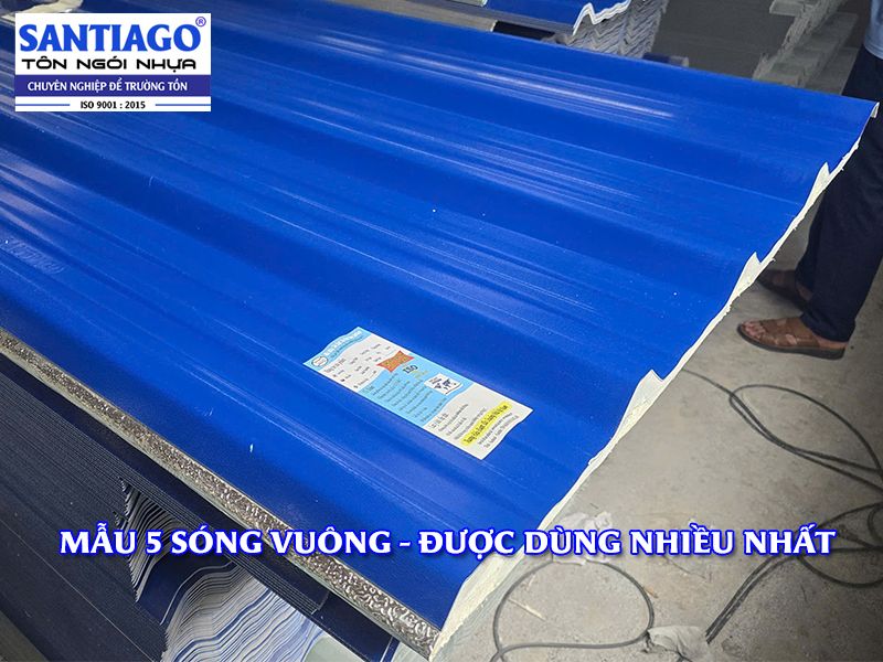 5 sóng vuông nhựa pvc xốp pu