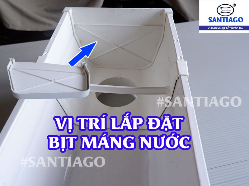 bịt máng nước nối máng xối nhựa santiago
