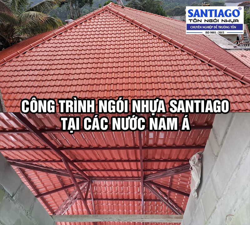 công trình ngói nhựa santiago trên thế giới