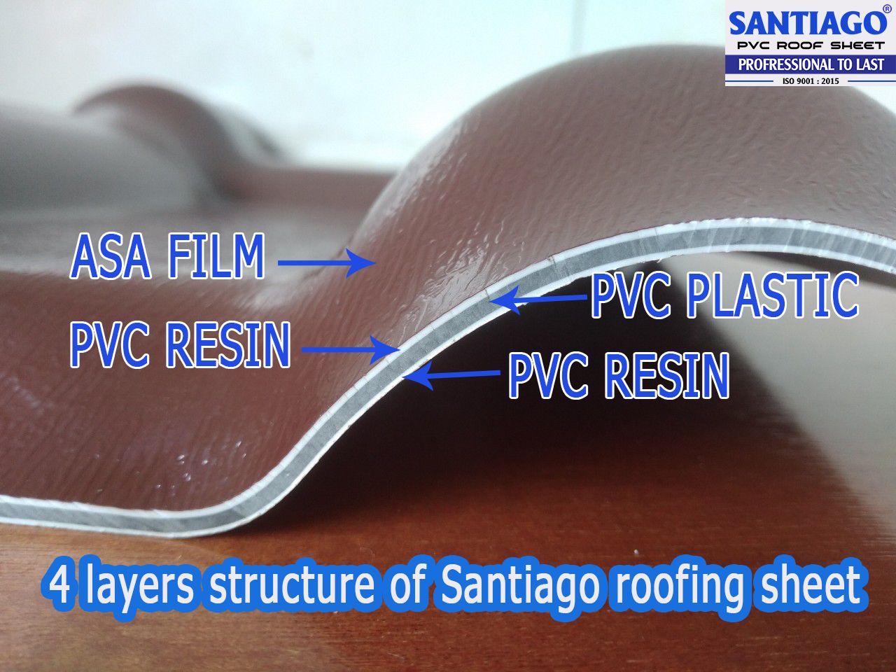 detail asa pvc plastic 4 layers roofing sheet