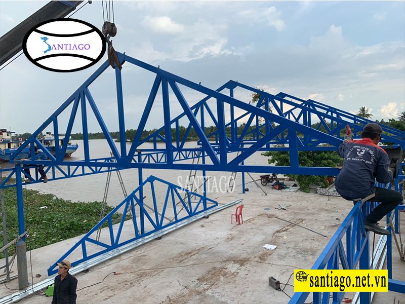 đòn tay lợp ngói nhựa