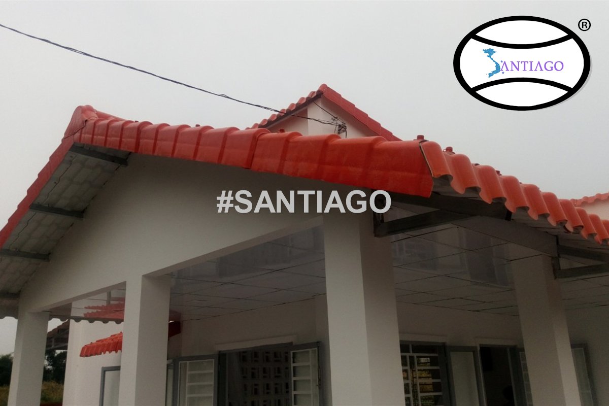 Nhà một tầng ở Đất Đỏ lợp ngói nhựa màu đỏ