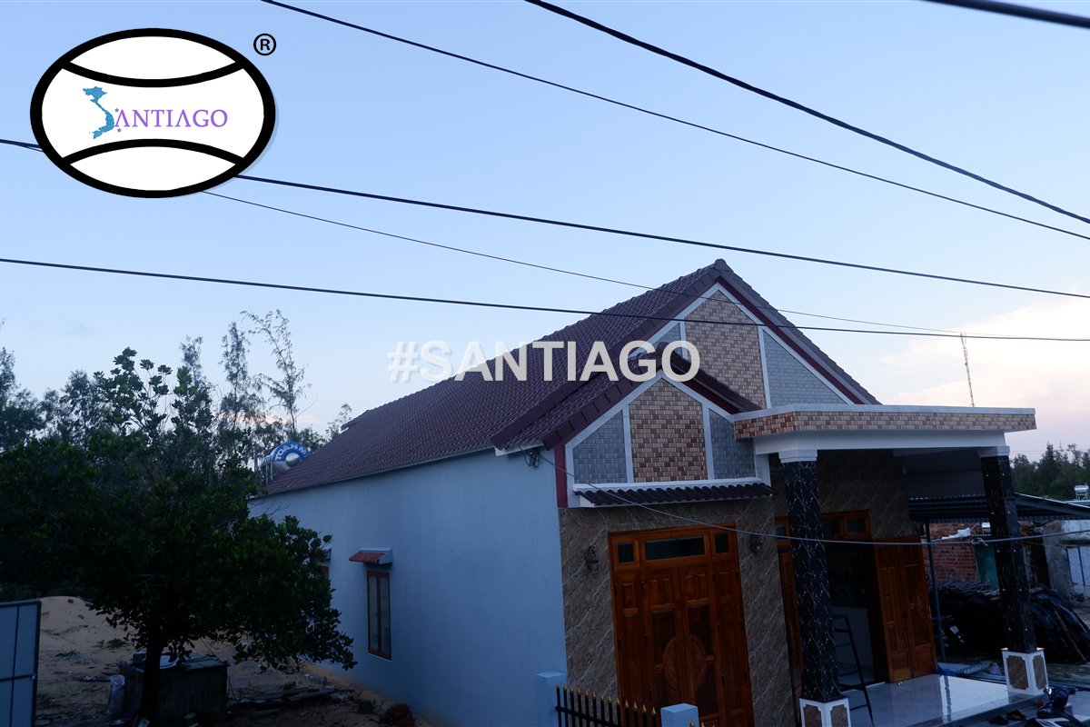Nhà cấp 4 lợp ngói nhựa màu nâu tại Thăng Bình, Quảng Nam cũ
