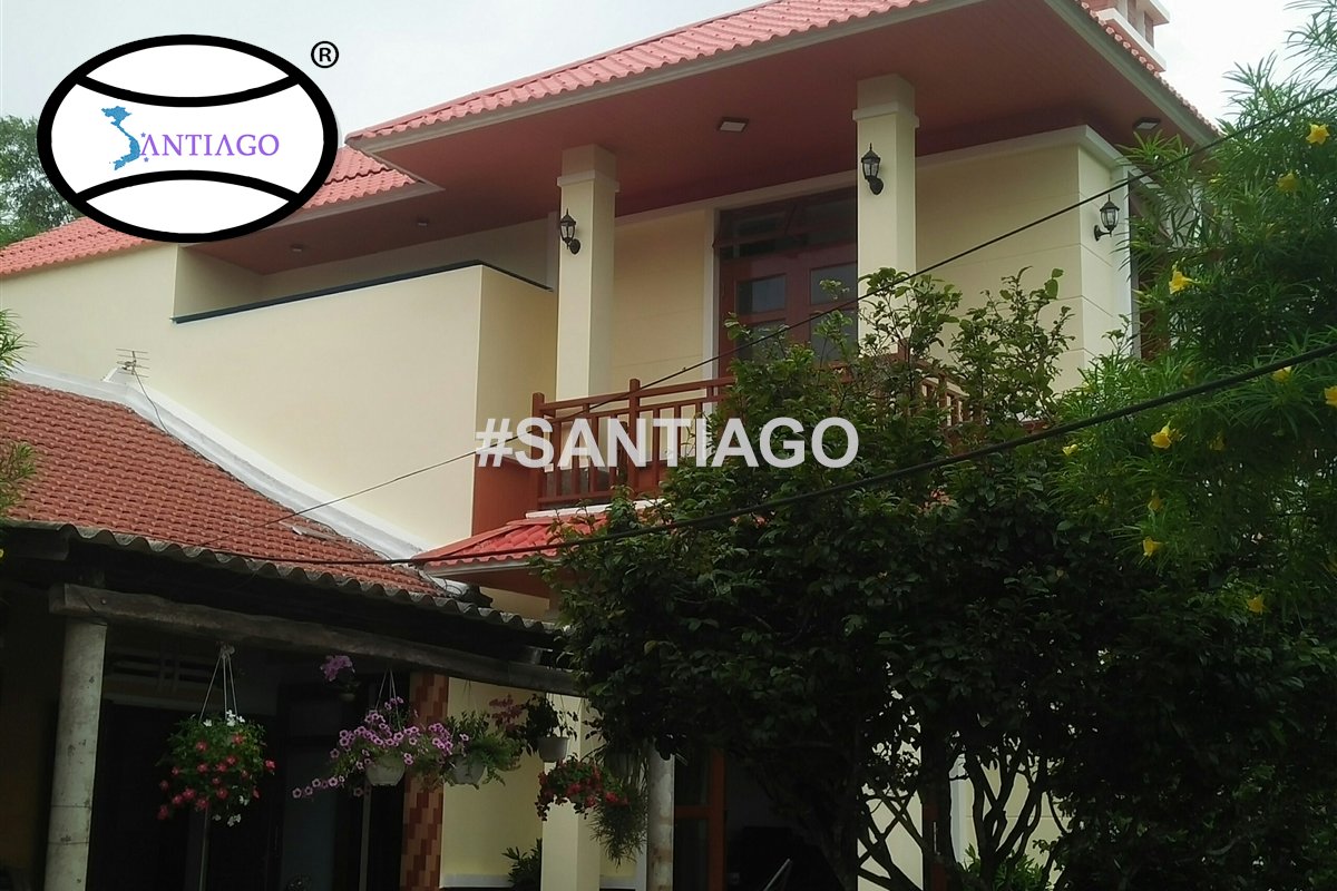 Biệt thự lợp ngói nhựa đỏ ngói tại Nam Phước, Quảng Nam cũ