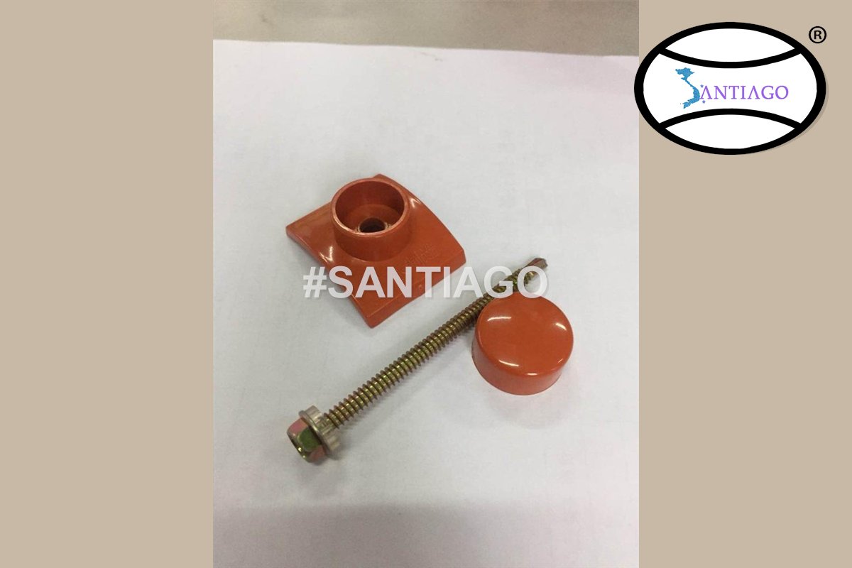 Vít bắn ngói và nắp chụp nhựa màu đỏ