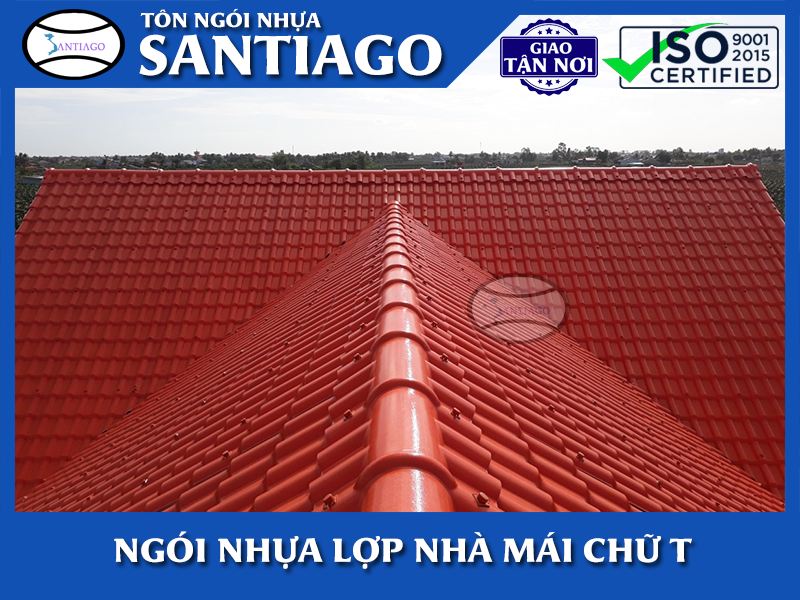 Mái chữ T lợp ngói nhựa
