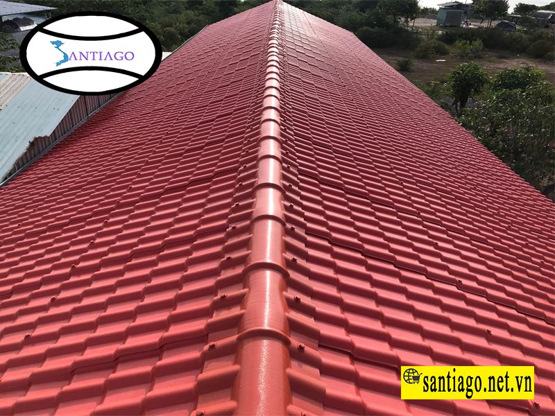 Mái ngói nhựa PVC/ASA sau khi lắp đặt
