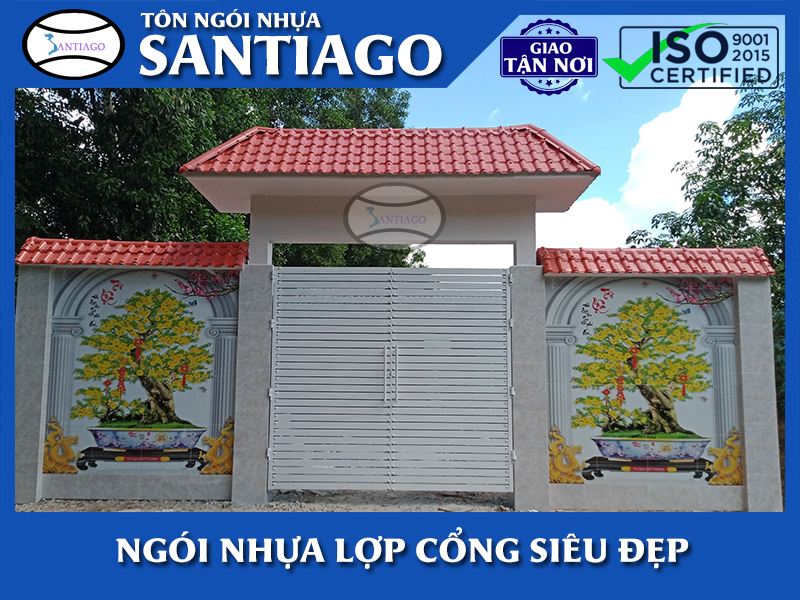 Ngói nhựa lợp cổng nhà