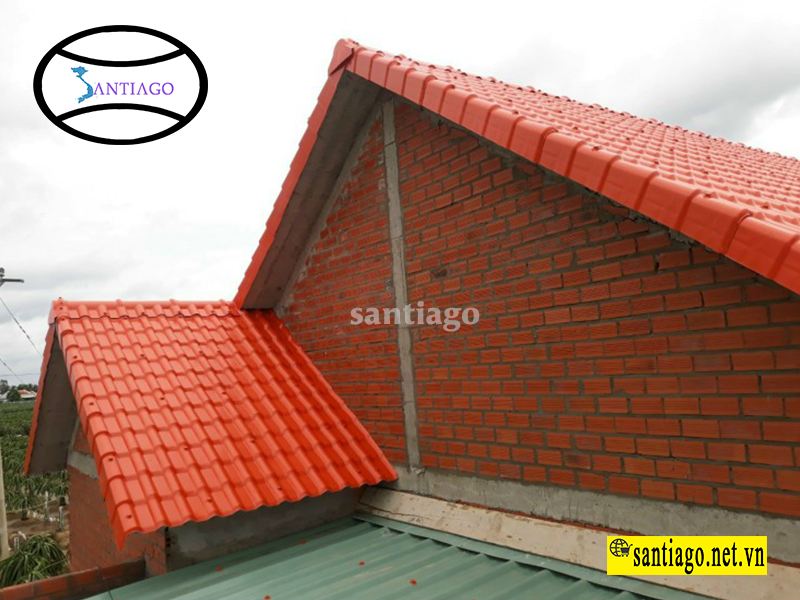 ngói nhựa màu đỏ