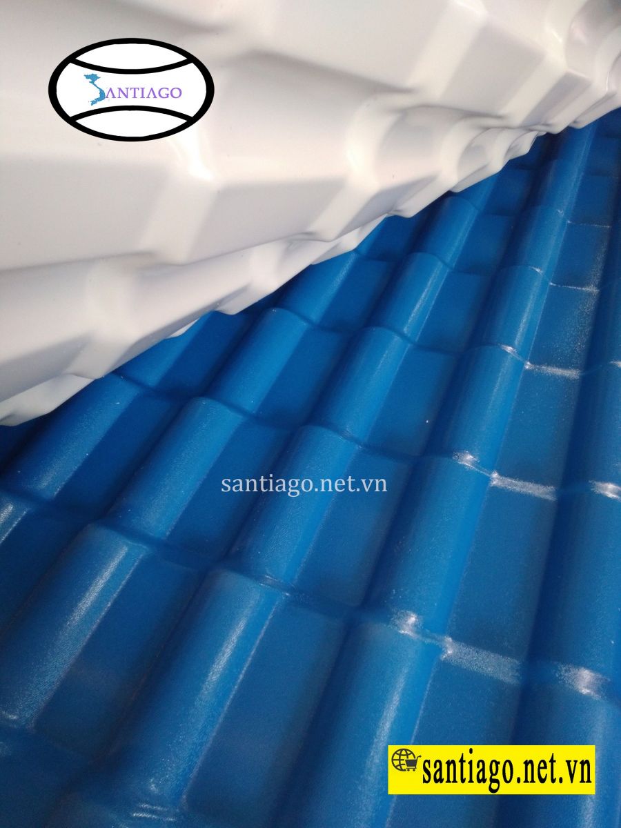 Ngói nhựa màu xanh dương