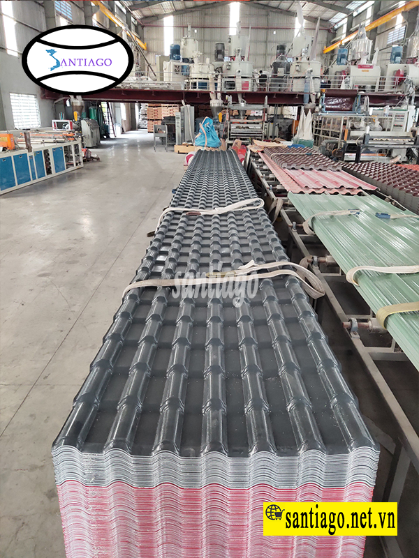 ngói nhựa màu xám đen