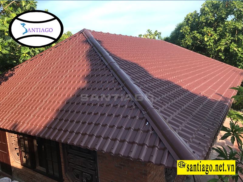 ngói nhựa pvc asa santiago lợp mái bánh ú