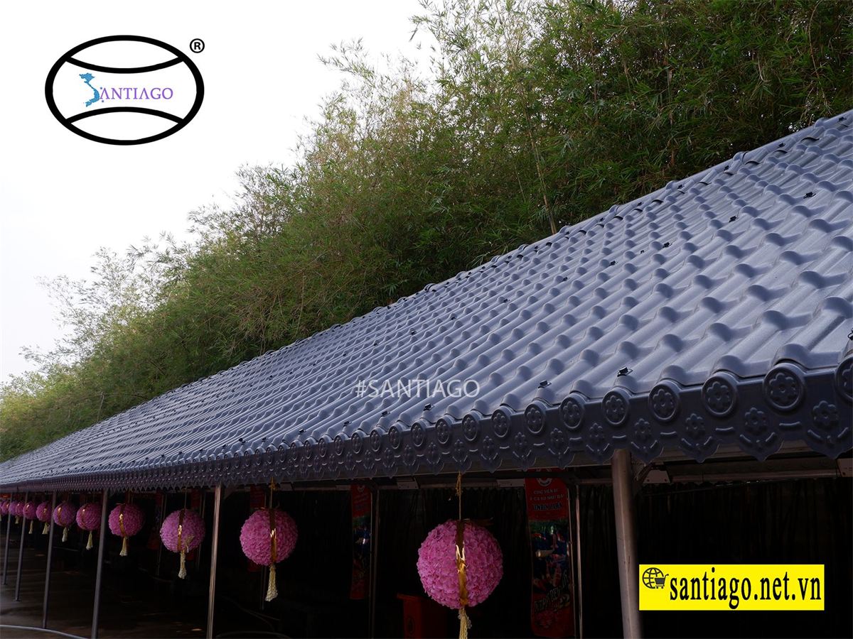 ngói nhựa màu xám đen xám lông chuột