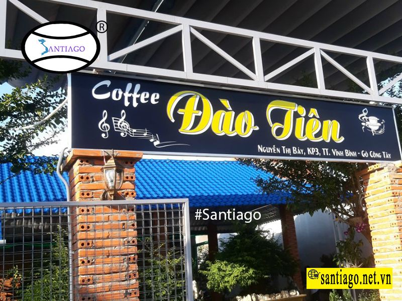quán cà phê lợp ngói nhựa santiago