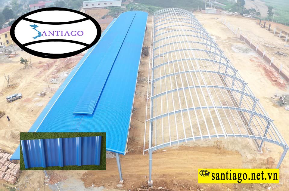 Nhà xưởng Santiago lợp tôn nhựa