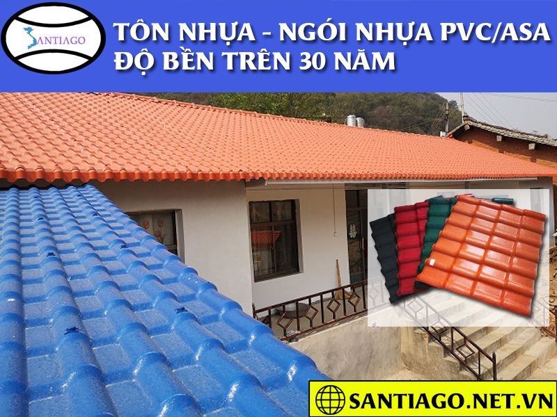 TÔN NHỰA NGÓI NHỰA PVC ASA