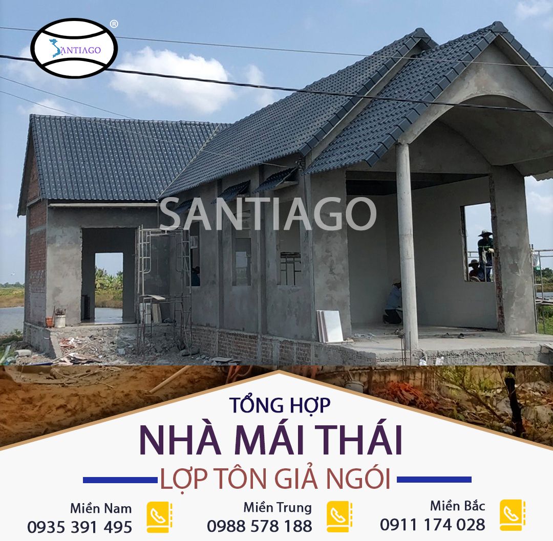 tôn giả ngói lợp mái thái