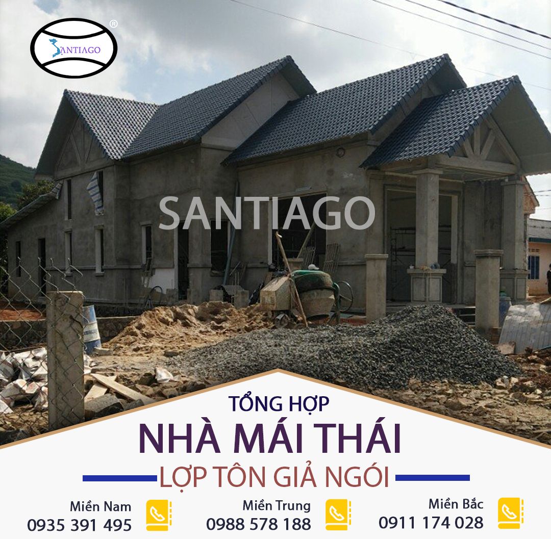 tôn giả ngói lợp nhà mái thái