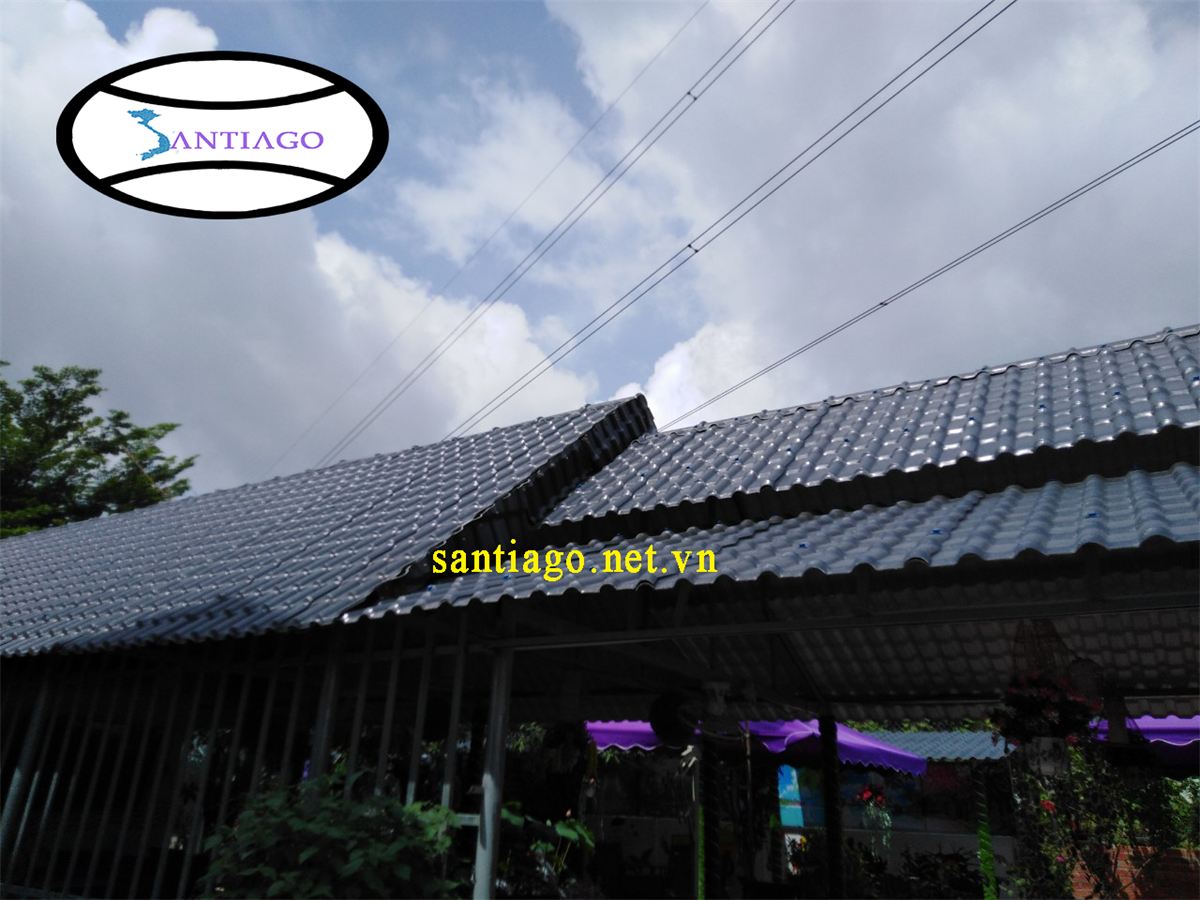 tôn giả ngói màu nâu, màu ghi
