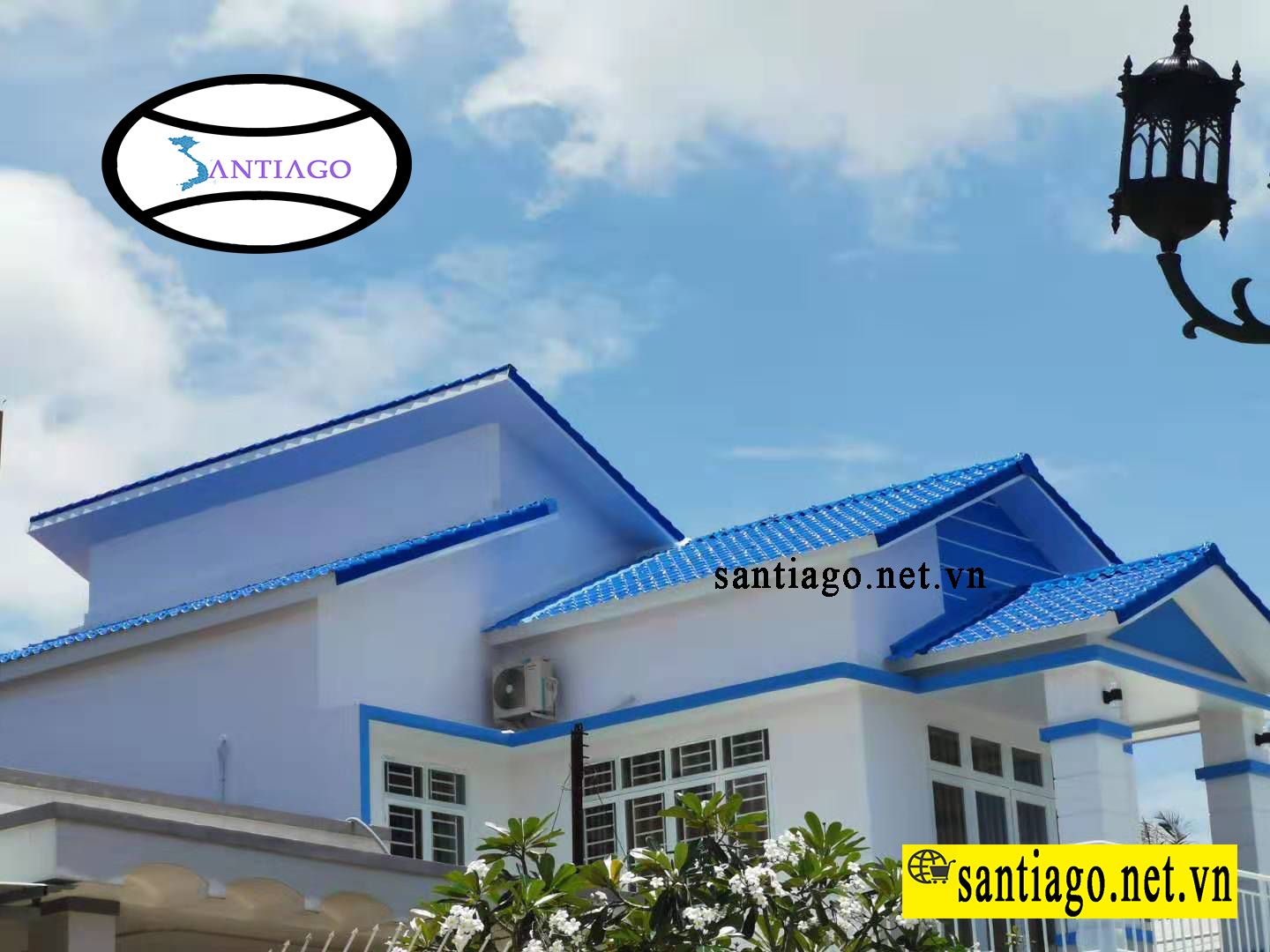 tôn giả ngói màu xanh