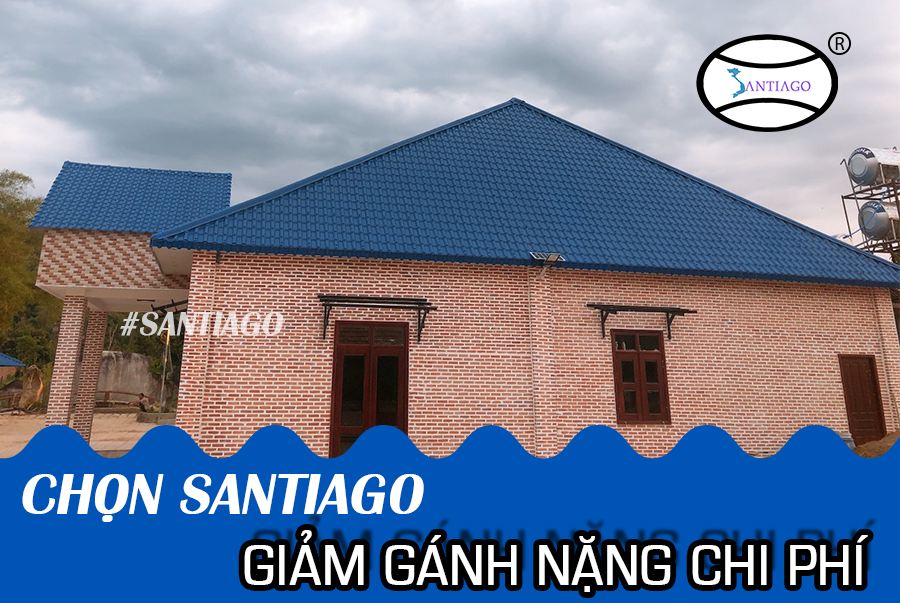 Lợp tôn ngói nhựa Santiago giảm chi phí xây dựng