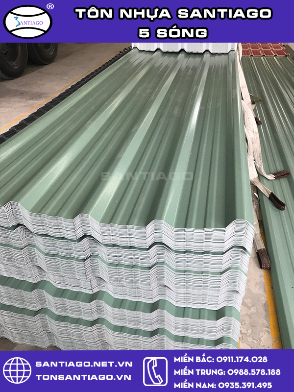 tôn nhựa 5 sóng nghệ an
