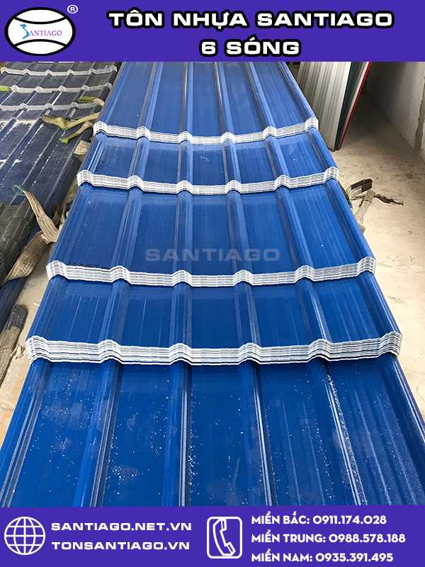 tôn nhựa 6 sóng nghệ an