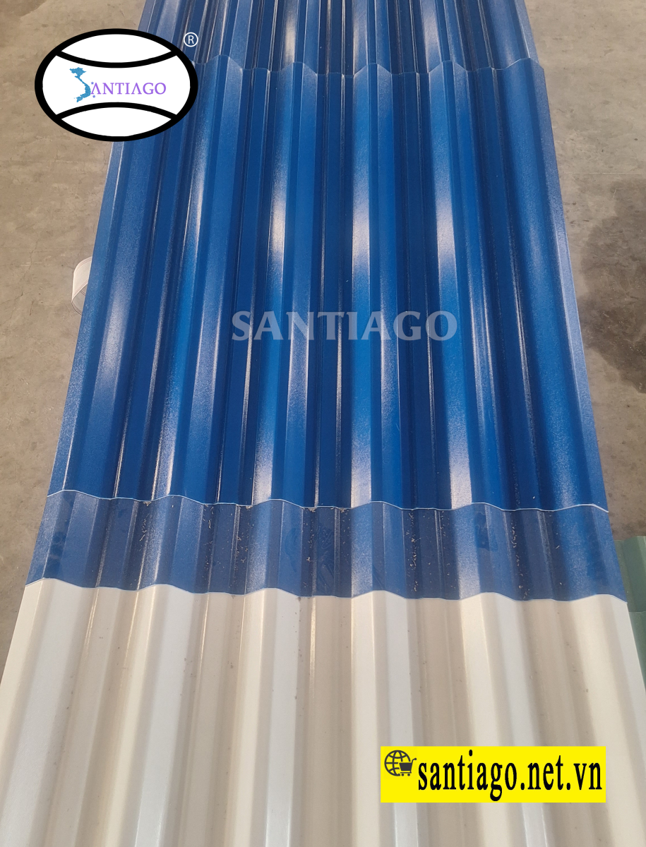 tôn nhựa pvc asa 6 sóng
