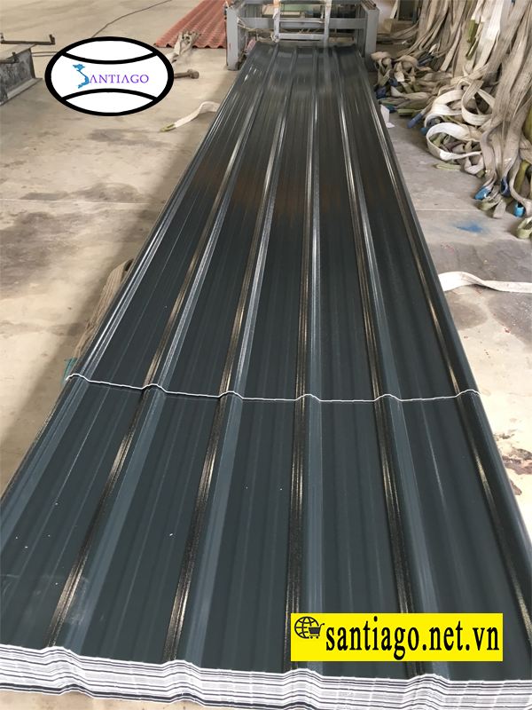Tôn nhựa ASA PVC nhìn từ mặt cắt tấm