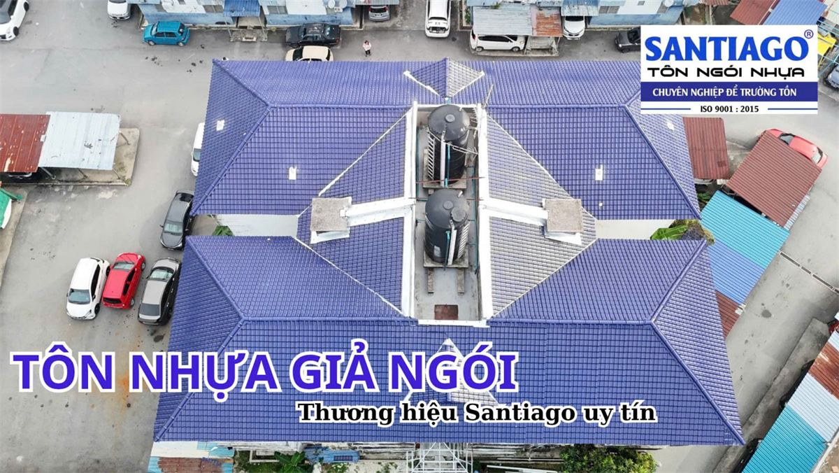 Mái lợp tôn nhựa giả ngói Santiago