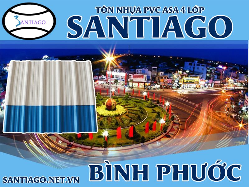 Tôn ngói nhựa Santiago – Bình Phước