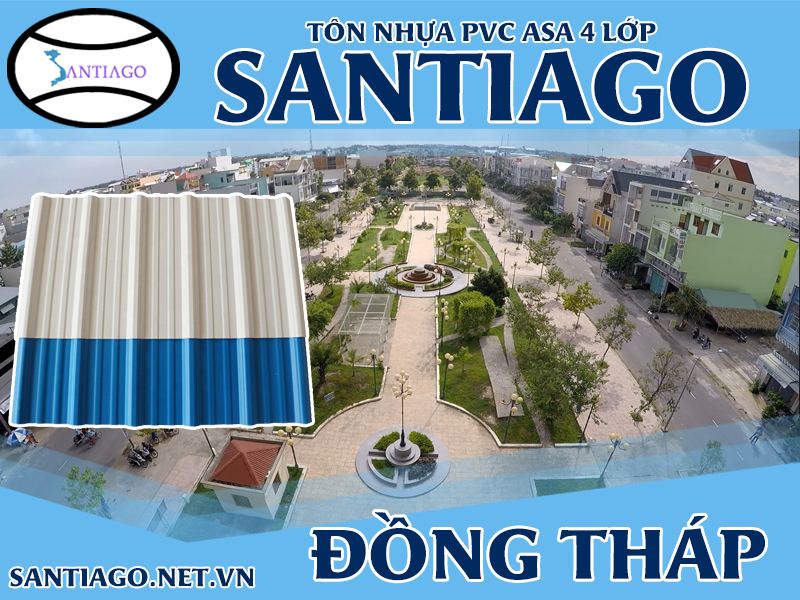 Tôn ngói nhựa Santiago – Đồng Tháp