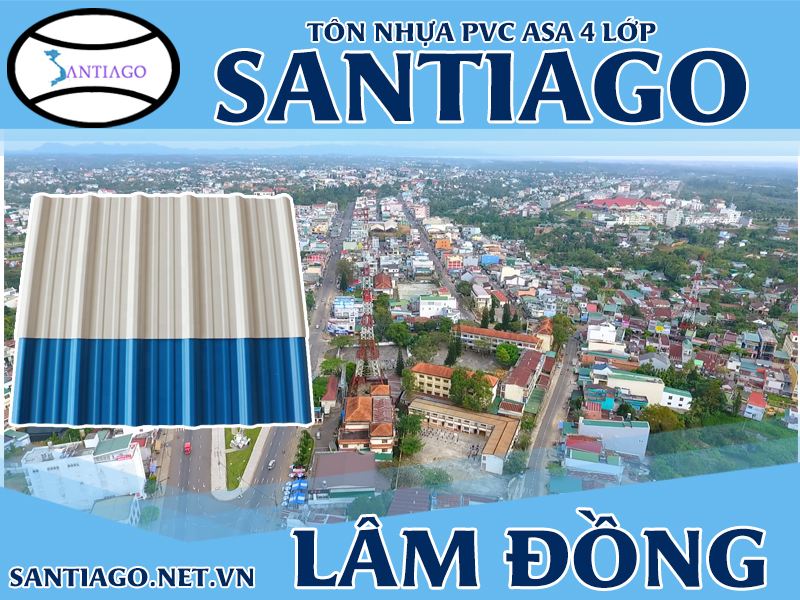 Tôn ngói nhựa Santiago – Lâm Đồng