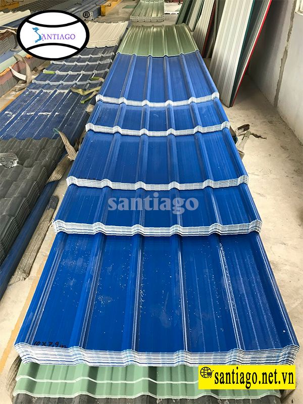 tôn nhựa pvc asa 6 sóng Santiago