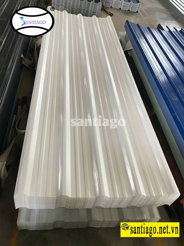 tôn nhựa pvc asa màu trắng