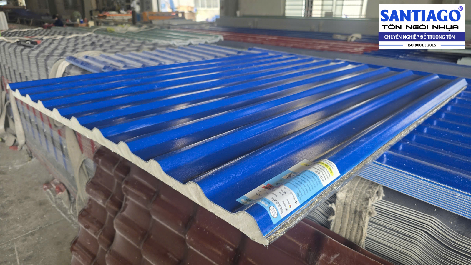 tôn nhựa pvc xốp pu Santiago