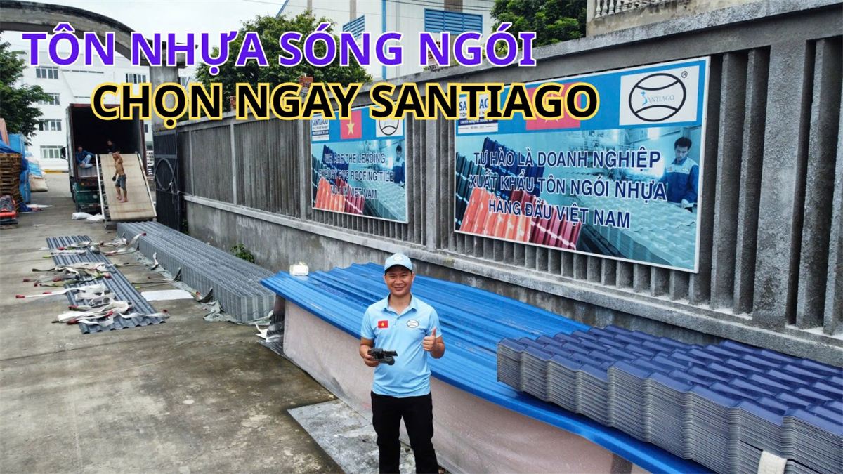 tôn nhựa sóng ngói santiago