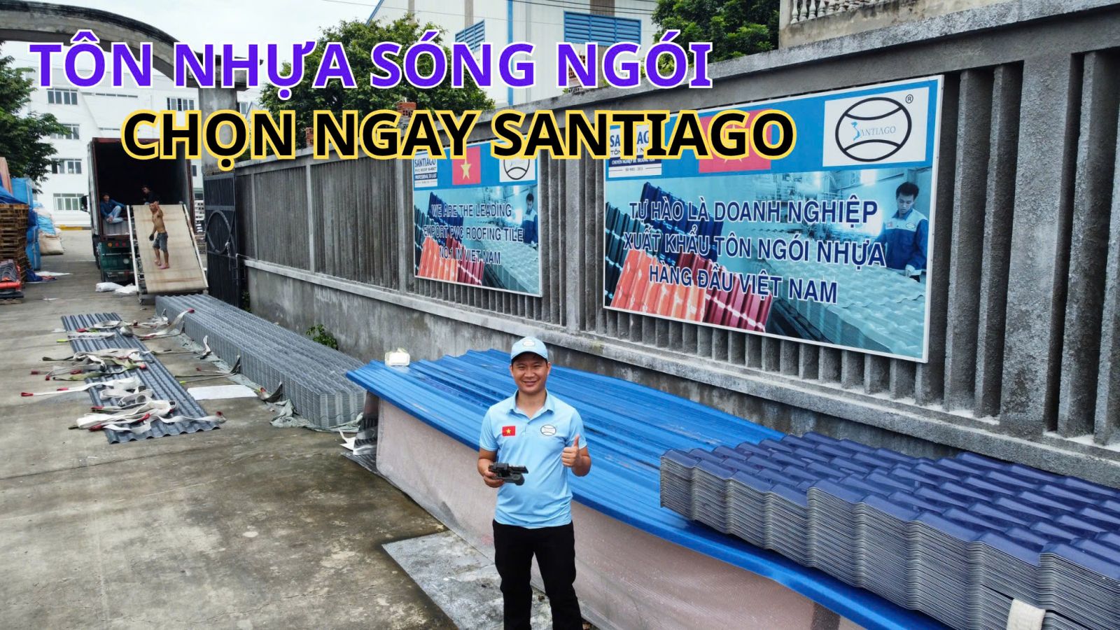 tôn nhựa sóng ngói santiago
