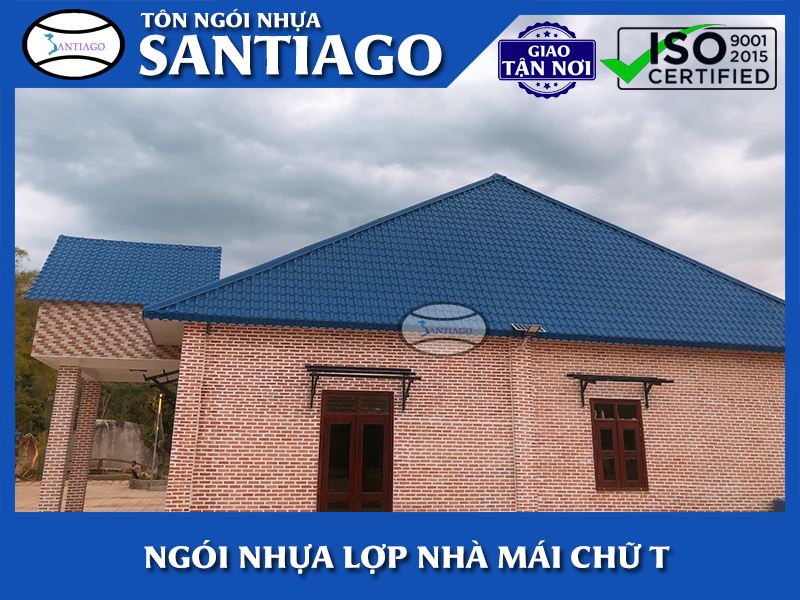 tôn sóng ngói nhựa lợp mái hình chữ T