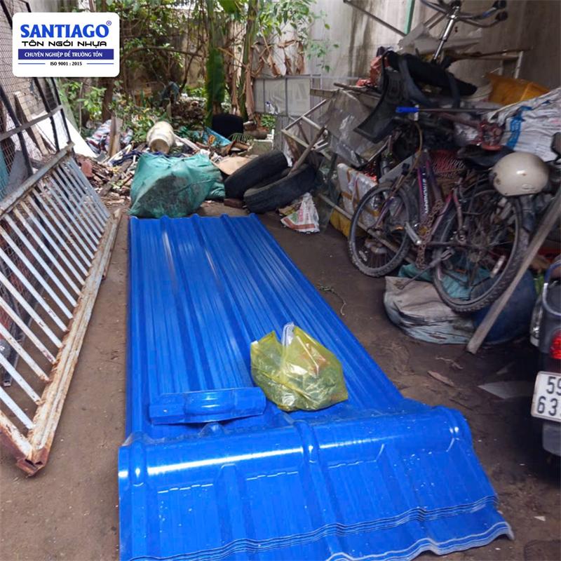 Tôn nhựa Santiago giao tới công trình