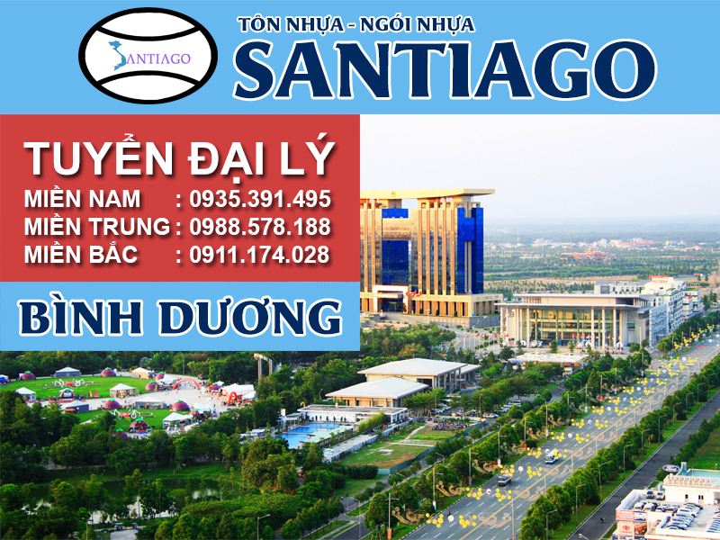 Tôn ngói nhựa Santiago – Bình Dương