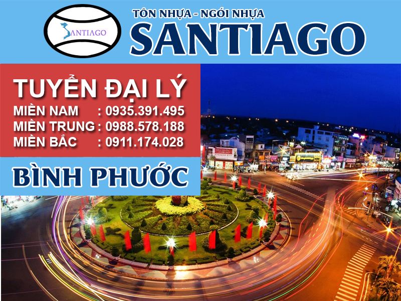 Tôn ngói nhựa Santiago – Bình Phước