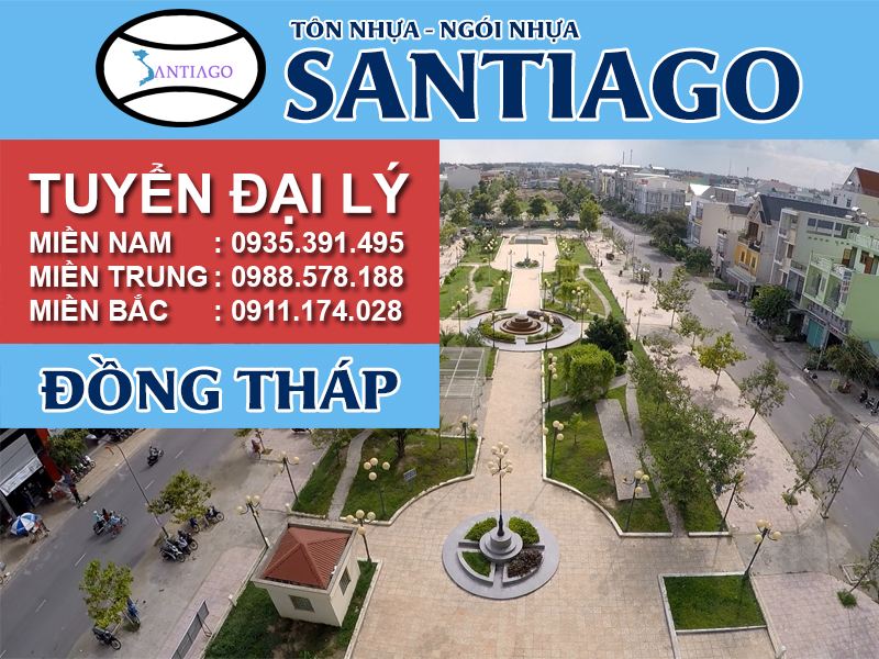 Tôn ngói nhựa Santiago – Đồng Tháp