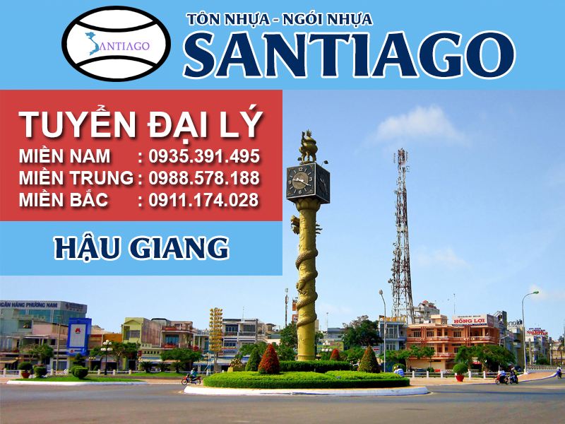 Tôn ngói nhựa Santiago – Hậu Giang
