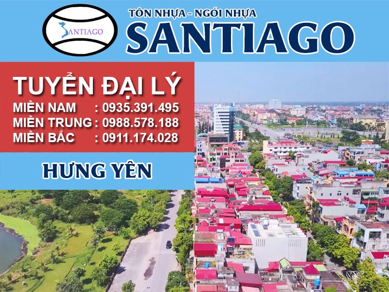 Tôn ngói nhựa Santiago – Hưng Yên