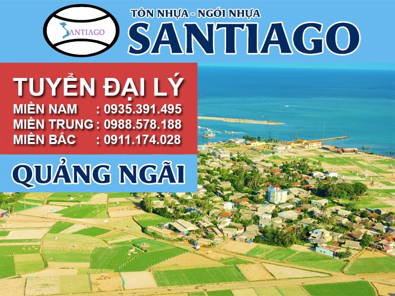 Tôn ngói nhựa Santiago – Quảng Ngãi