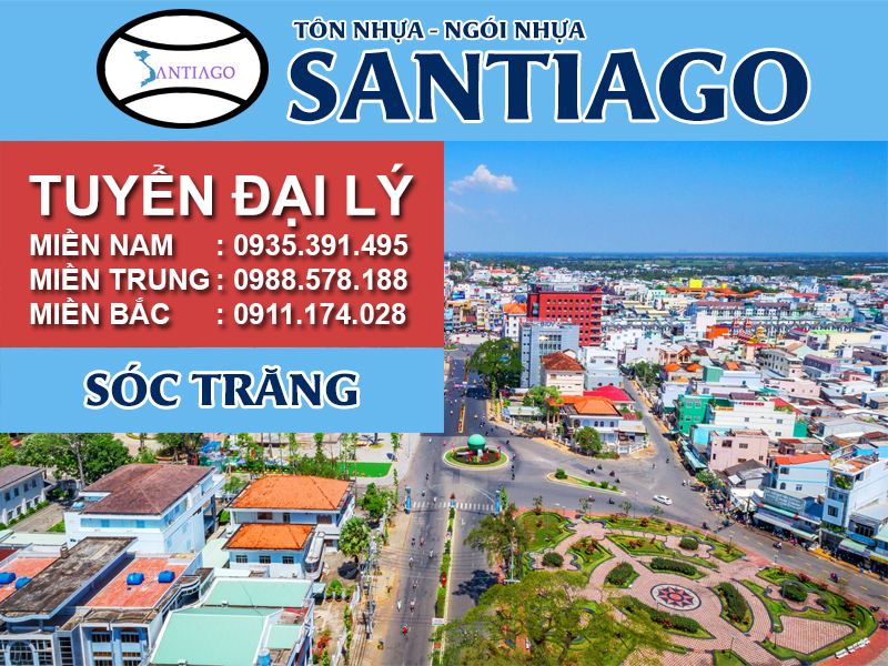 Tôn ngói nhựa Santiago – Sóc Trăng