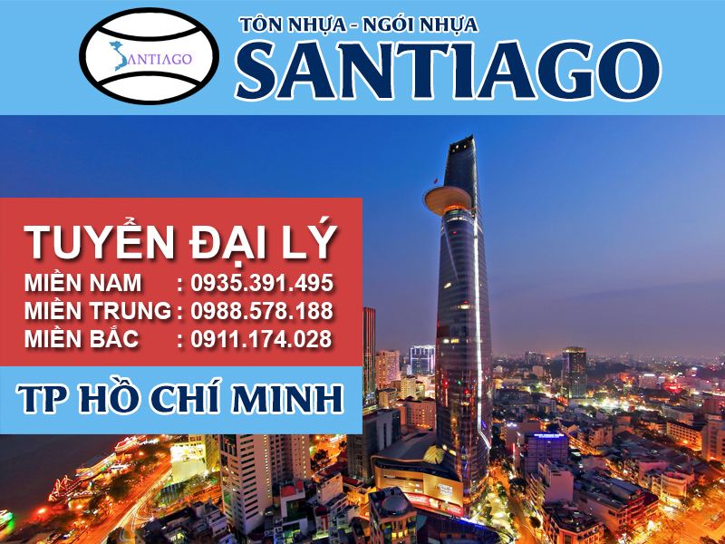 Tôn ngói nhựa Santiago – TP.HCM