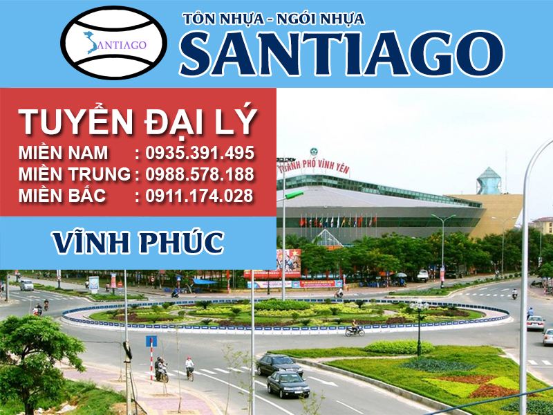 Tôn ngói nhựa Santiago – Vĩnh Phúc